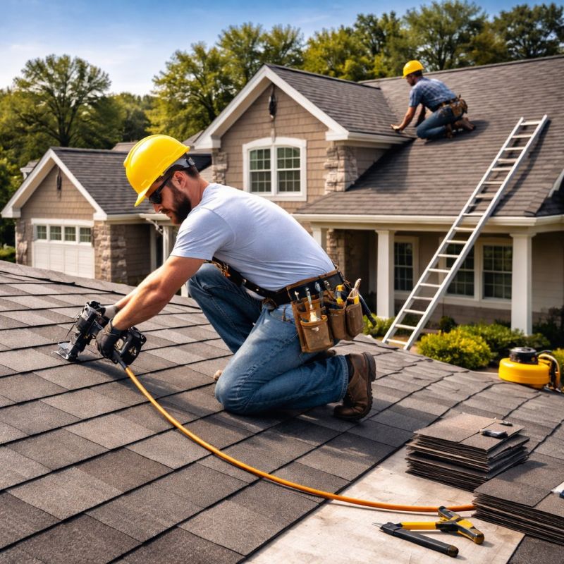 A Frame Roof Installation in Nashua, NH